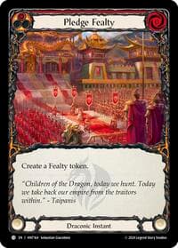 Pledge Fealty (Red) - The Hunted - Flesh and Blood TCG card