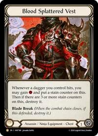 Blood Splattered Vest - The Hunted - Flesh and Blood TCG card