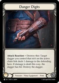 Danger Digits - The Hunted - Flesh and Blood TCG card