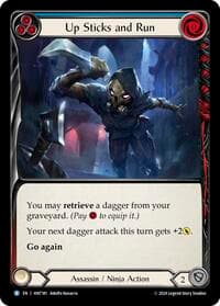 Up Sticks and Run (Blue) - The Hunted - Flesh and Blood TCG card