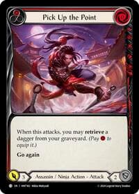 Pick Up the Point (Red) - The Hunted - Flesh and Blood TCG card