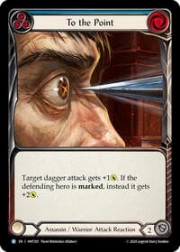 To the Point (Blue) - The Hunted - Flesh and Blood TCG card