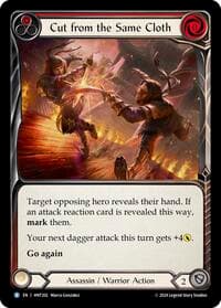 Cut from the Same Cloth (Red) - The Hunted - Flesh and Blood TCG card