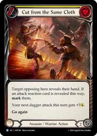 Cut from the Same Cloth (Yellow) - The Hunted - Flesh and Blood TCG card