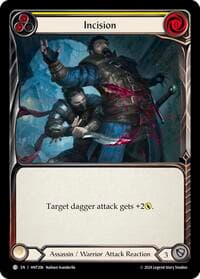 Incision (Yellow) - The Hunted - Flesh and Blood TCG card