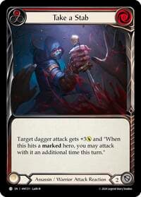 Take a Stab (Red) - The Hunted - Flesh and Blood TCG card