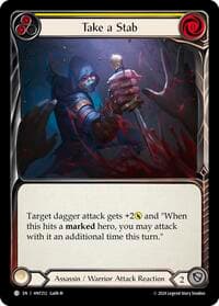 Take a Stab (Yellow) - The Hunted - Flesh and Blood TCG card