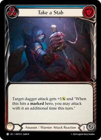 Take a Stab (Blue) - The Hunted - Flesh and Blood TCG card