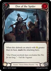 Den of the Spider (Red) - The Hunted - Flesh and Blood TCG card