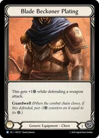 Blade Beckoner Plating - The Hunted - Flesh and Blood TCG card