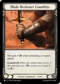 Blade Beckoner Gauntlets - The Hunted - Flesh and Blood TCG card
