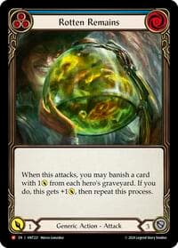 Rotten Remains - The Hunted - Flesh and Blood TCG card