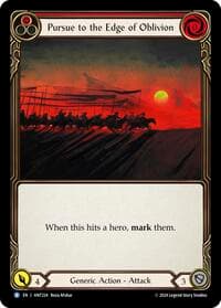 Pursue to the Edge of Oblivion (Red) - The Hunted - Flesh and Blood TCG card