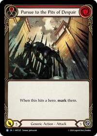 Pursue to the Pits of Despair (Red) - The Hunted - Flesh and Blood TCG card