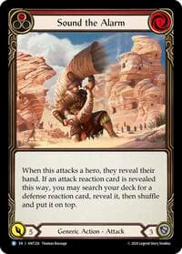 Sound the Alarm (Red) - The Hunted - Flesh and Blood TCG card