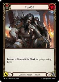 Tip-Off (Red) - The Hunted - Flesh and Blood TCG card