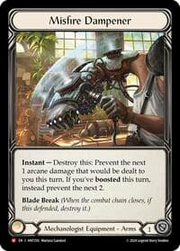 Misfire Dampener - The Hunted - Flesh and Blood TCG card