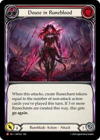 Douse in Runeblood - The Hunted - Flesh and Blood TCG card