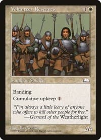 Volunteer Reserves - Weatherlight - Magic: The Gathering card