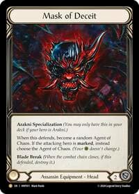 Mask of Deceit - The Hunted - Flesh and Blood TCG card