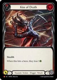 Kiss of Death - The Hunted - Flesh and Blood TCG card
