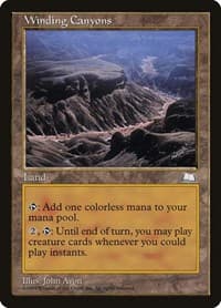 Winding Canyons - Weatherlight - Magic: The Gathering card
