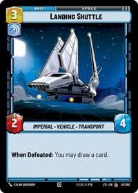 Landing Shuttle - Jump to Lightspeed - Star Wars: Unlimited card