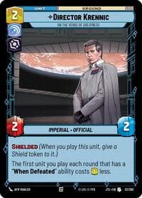 Director Krennic - On the Verge of Greatness - Jump to Lightspeed - Star Wars: Unlimited card
