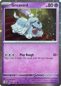 Greavard - 100/197 (Cosmos Holo) - Deck Exclusives - Pokemon card