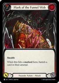 Mark of the Funnel Web (Red) - The Hunted - Flesh and Blood TCG card