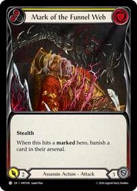 Mark of the Funnel Web (Yellow) - The Hunted - Flesh and Blood TCG card