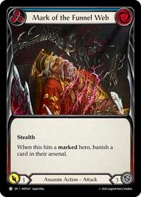 Mark of the Funnel Web (Blue) - The Hunted - Flesh and Blood TCG card