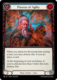 Prowess of Agility - The Hunted - Flesh and Blood TCG card
