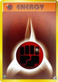 Basic Fighting Energy - 18 - Intro Pack Neo (Chikorita) - Pokemon Japan card