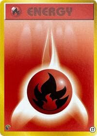 Basic Fire Energy - 17 - Intro Pack Neo (Chikorita) - Pokemon Japan card