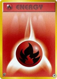Basic Fire Energy - 19 - Intro Pack Neo (Chikorita) - Pokemon Japan card