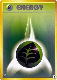 Basic Grass Energy - 4 - Intro Pack Neo (Chikorita) - Pokemon Japan card