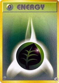 Basic Grass Energy - 28 - Intro Pack Neo (Chikorita) - Pokemon Japan card