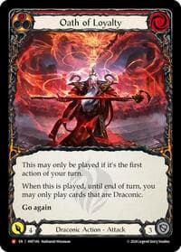Oath of Loyalty - The Hunted - Flesh and Blood TCG card