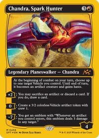 Chandra, Spark Hunter (First-Place Foil) - Aetherdrift - Magic: The Gathering card