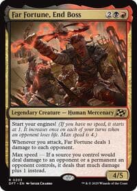 Far Fortune, End Boss - Aetherdrift - Magic: The Gathering card