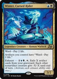 Winter, Cursed Rider - Aetherdrift - Magic: The Gathering card