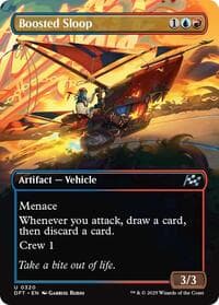 Boosted Sloop (Borderless) - Aetherdrift - Magic: The Gathering card