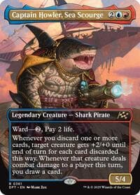 Captain Howler, Sea Scourge (Borderless) - Aetherdrift - Magic: The Gathering card