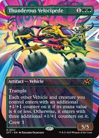 Thunderous Velocipede (Borderless) - Aetherdrift - Magic: The Gathering card