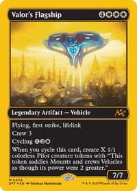 Valor's Flagship (First-Place Foil) - Aetherdrift - Magic: The Gathering card