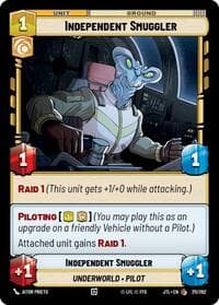 Independent Smuggler - Jump to Lightspeed - Star Wars: Unlimited card