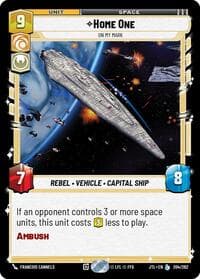 Home One - On My Mark - Jump to Lightspeed - Star Wars: Unlimited card