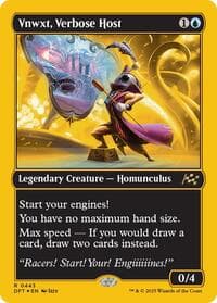 Vnwxt, Verbose Host (First-Place Foil) - Aetherdrift - Magic: The Gathering card