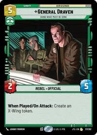 General Draven - Doing What Must Be Done - Jump to Lightspeed - Star Wars: Unlimited card
